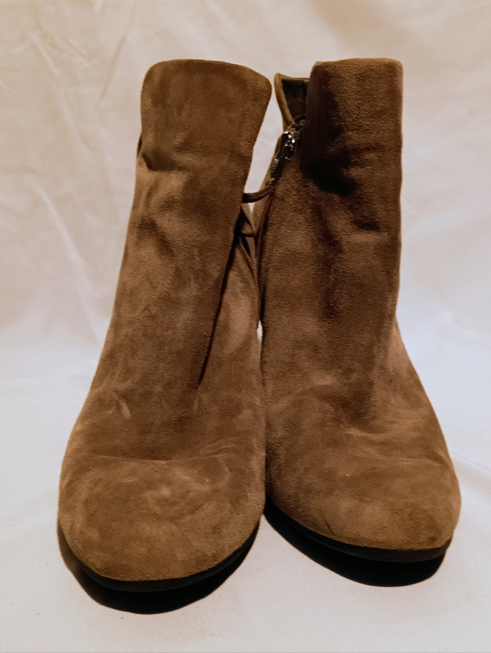 🫛Sam Edelman Suede Ankle Booties – Tan / Camel (Size 8)